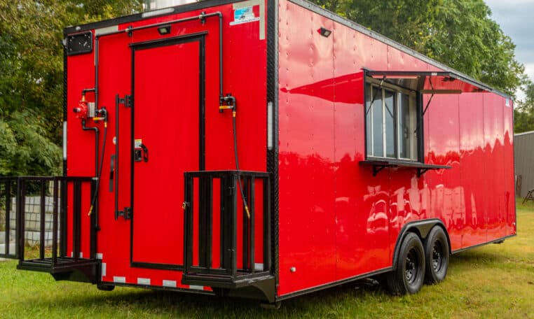 Food trailer on location - Ready for service